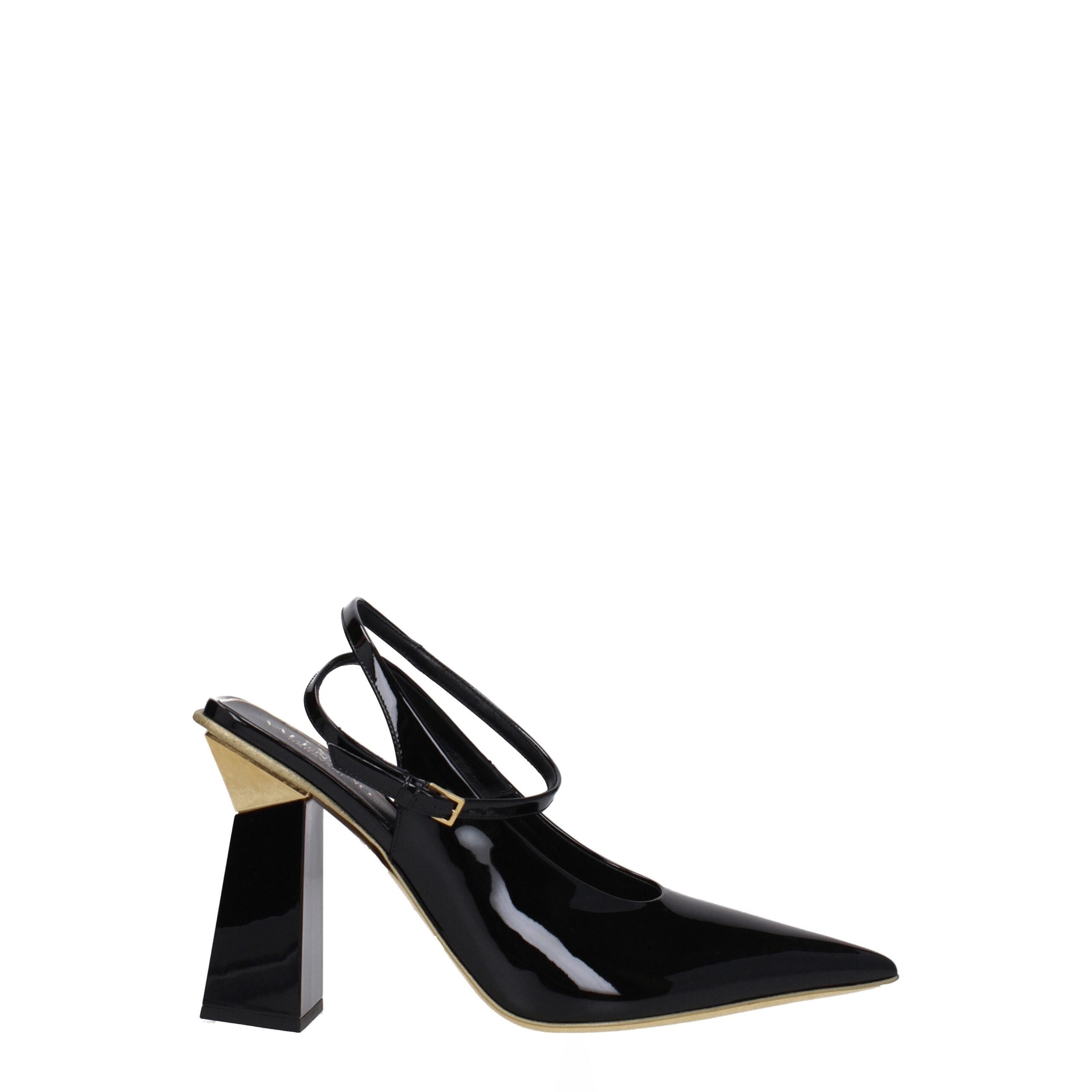Valentino Garavani Black Leather Sandal